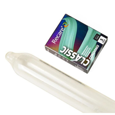 Презервативи Holographic Recare Classic Condoms 3 шт, класичні