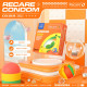 Презервативи Recare Color Fruit Flavour Condoms 3 шт, аромати: м'ята, банан, полуниця-4