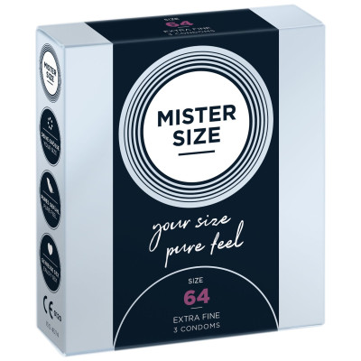 Презервативи MISTER SIZE 64 (3 шт)