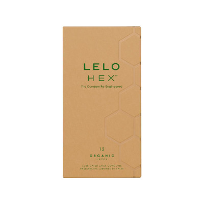 Презервативи LELO HEX Condoms Organic 12 Pack, тонкі та суперміцні