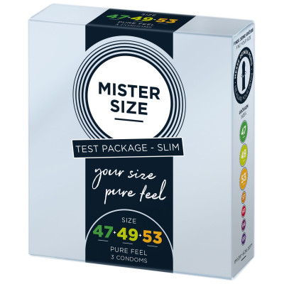 Презервативи MISTER SIZE Testbox 47-49-53 (3 шт)