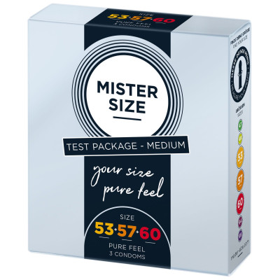 Презервативи MISTER SIZE Testbox 53-57-60 (3 шт)