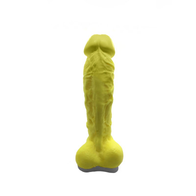 Крафтове мило-член із присоскою Чистый Кайф Yellow size XL, натуральне
