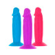 Набір фалоімітаторів ADDICTION Silly Willy 3.3” Silicone Dildo, 3 кольори, 12 шт-2