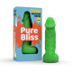 Свічка у вигляді члена Pure Bliss BIG Green 18 см-4
