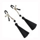 Затискач для сосків Art of Sex - Nipple clamps Black Tassels-2