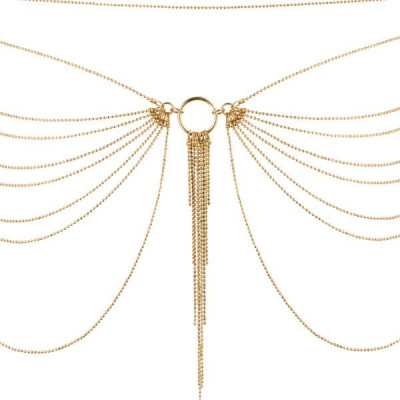 Ланцюжок на трусики або ліф Bijoux Indiscrets MAGNIFIQUE Waist Chain - Gold, прикраса на тіло