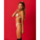 Прикраса на тіло Obsessive Lustique White harness bra S/M/L-5
