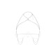 Прикраса на тіло Obsessive Lustique White harness bra S/M/L-1