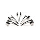 Набір кілець з кігтями Master Series Five-Piece Sensation Claw Rings - Silver-1