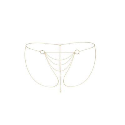 Ланцюжок-трусики Bijoux Indiscrets Magnifique Bikini Chain – Gold, прикраса для тіла