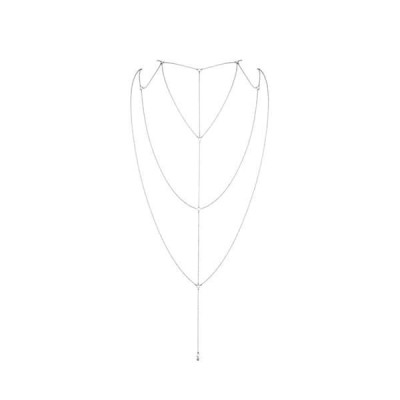 Ланцюжок для спини Bijoux Indiscrets Magnifique Back and Cleavage Chain - Silver, прикраса для тіла