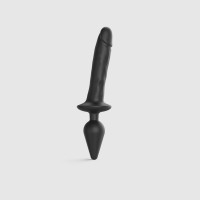 Анальна пробка з дилдо Strap-On-Me SWITCH PLUG-IN REALISTIC DILDO BLACK - XL