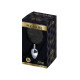 Металева анальна пробка Кролячий хвостик Alive Fluffy Plug M Black, діаметр 3,4 см-1