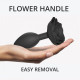 Силіконова анальна пробка Love To Love OPEN ROSES L SIZE - BLACK ONYX-3