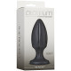 Анальний плаг із каналами для змащення Doc Johnson Platinum Premium Silicone — The Rocket — Black-1