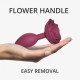Силіконова анальна пробка Love To Love OPEN ROSES M SIZE - PLUM STAR-3