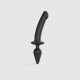 Анальна пробка з дилдо Strap-On-Me SWITCH PLUG-IN SEMI-REALISTIC DILDO BLACK - XL