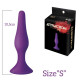 Анальна пробка на присосці MAI Attraction Toys №32 Purple, довжина 10,5 см, діаметр 2,5 см-1