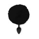 Силіконова анальна пробка М Art of Sex - Silicone Bunny Tails Butt plug, колір Чорний, діаметр 3,5 с-1