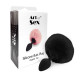 Силіконова анальна пробка М Art of Sex - Silicone Bunny Tails Butt plug, колір Чорний, діаметр 3,5 с-2