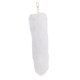 Металева анальна пробка Лисячий хвіст LOCKINK SEVANDA White Fox-Tail Anal Pear-shape Plug-2