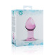 Рожева анальна пробка зі скла Gildo Pink Glass Buttplug-3