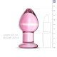 Рожева анальна пробка зі скла Gildo Pink Glass Buttplug-2