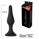 Анальна пробка з присоскою MAI Attraction Toys №35 Black, довжина 15,5 см, діаметр 3,8см-2