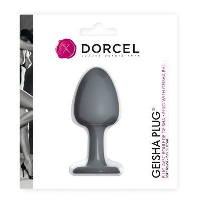 Анальна пробка Dorcel Geisha Plug з кулькою всередині, створює вібрації, макс. діаметр 3,2см Анальна пробка Dorcel Geisha Plug з кулькою всередині, створює вібрації, макс. діаметр 3,2см