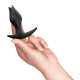 Анальна пробка Fun Factory BOOTIE FEM Black, у вигляді бутона, діаметр 2,9 см, тонкий обмежувач-4