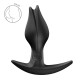 Анальна пробка Fun Factory BOOTIE FEM Black, у вигляді бутона, діаметр 2,9 см, тонкий обмежувач-3