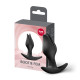 Анальна пробка Fun Factory BOOTIE FEM Black, у вигляді бутона, діаметр 2,9 см, тонкий обмежувач-5