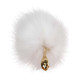 Металева анальна пробка Лисячий хвіст LOCKINK SEVANDA White Fox-Tail Anal Rose-shape Plug-6
