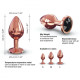 Металева анальна пробка із прикрасою у вигляді кристалу Dorcel - Diamond Plug M-3