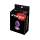 Анальна пробка з кристалом MAI Attraction Toys №47 Purple, довжина 7см, діаметр 2,8 см-2