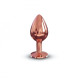 Металева анальна пробка із прикрасою у вигляді кристалу Dorcel - Diamond Plug M-1