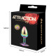 Металева анальна пробка MAI Attraction Toys №72 Rainbow-5
