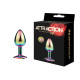 Металева анальна пробка MAI Attraction Toys №72 Rainbow-2