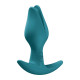 Анальна пробка Fun Factory BOOTIE FEM Bottle Green, у вигляді бутона, діаметр 2,9 см, тонкий обмежувач-1