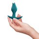 Анальна пробка Fun Factory BOOTIE FEM Bottle Green, у вигляді бутона, діаметр 2,9 см, тонкий обмежувач-4