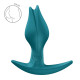 Анальна пробка Fun Factory BOOTIE FEM Bottle Green, у вигляді бутона, діаметр 2,9 см, тонкий обмежувач-3