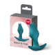 Анальна пробка Fun Factory BOOTIE FEM Bottle Green, у вигляді бутона, діаметр 2,9 см, тонкий обмежувач-5