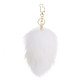 Металева анальна пробка Кролячий хвост LOCKINK SEVANDA White Bunny-Tail Anal Rose-shape Plug-1