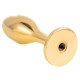 Металева анальна пробка Кролячий хвост LOCKINK SEVANDA White Bunny-Tail Anal Rose-shape Plug-4