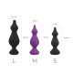 Анальна пробка Adrien Lastic Amuse Big Black (L) з двома переходами, макс. діаметр 4,4 см-3