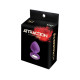 Анальна пробка з кристалом MAI Attraction Toys №48 Purple, довжина 8,2 см, діаметр 3,5 см-2