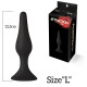 Анальна пробка з присоскою MAI Attraction Toys №34 Black, довжина 12,5см, діаметр 3,2см-2