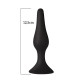 Анальна пробка з присоскою MAI Attraction Toys №34 Black, довжина 12,5см, діаметр 3,2см-1
