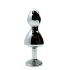 Анальна пробка Wooomy Lollypop Double Ball Metal Plug Red M-1